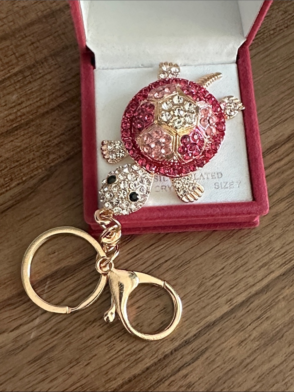 NWT - Pink Turtle Keychain/Bag Charm - See Video to see tail/feet/body move!